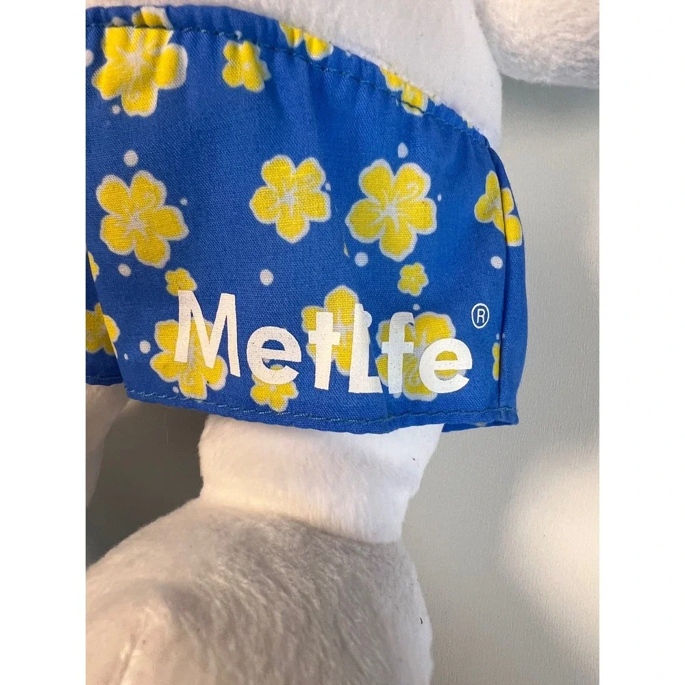 Peanuts Snoopy Plush Toy Blue Floral Boxer Shorts Met Life‎ Stuffed Animal - Picture 11 of 12